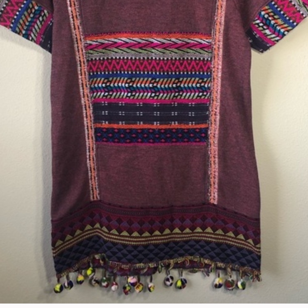 Zara Trafaluc Tribal Ethnic Woven Tapestry Tunic
